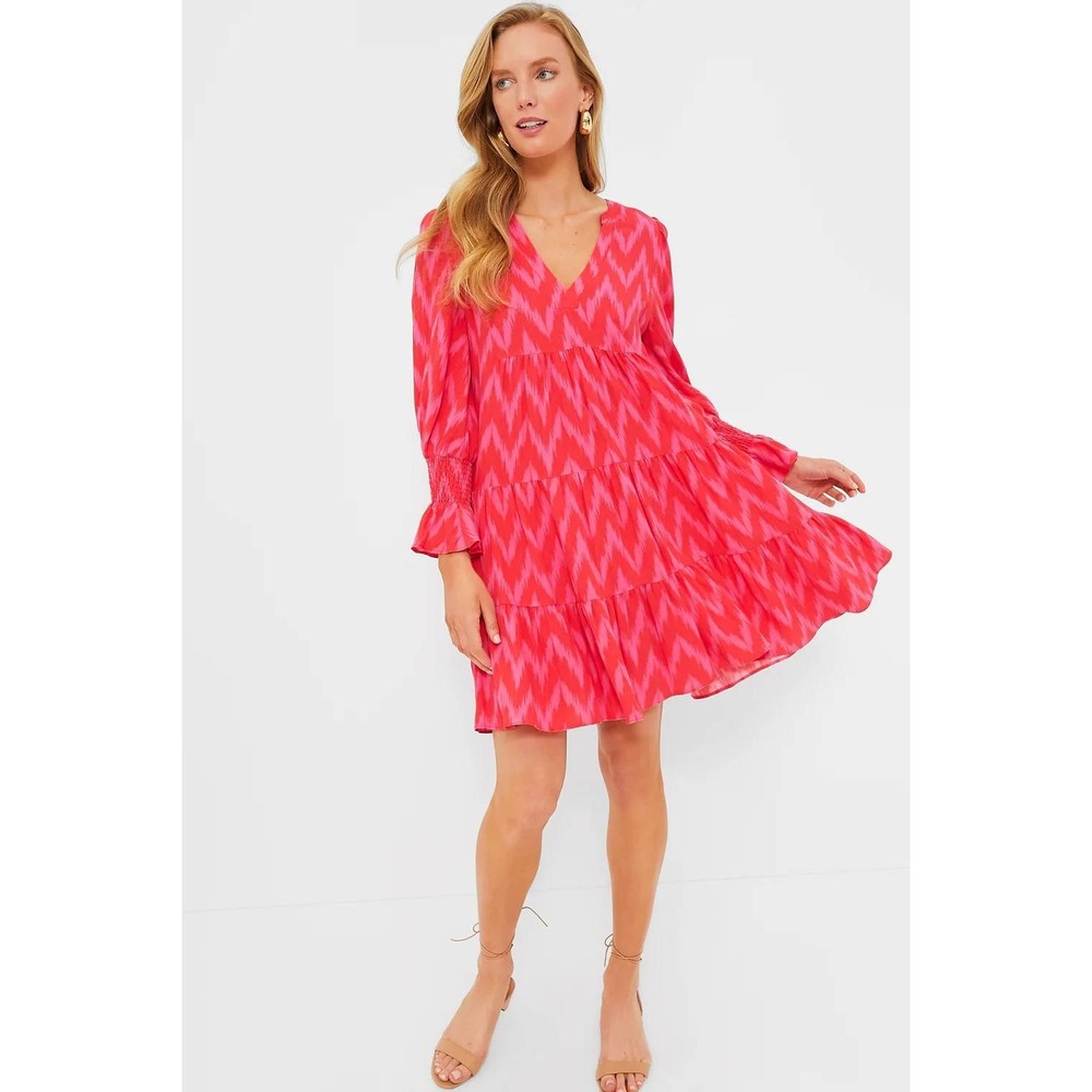 NWT Tuckernuck‎ Pomander Place Hot Pink Ikate Kenzo Mini Dress - Size Large